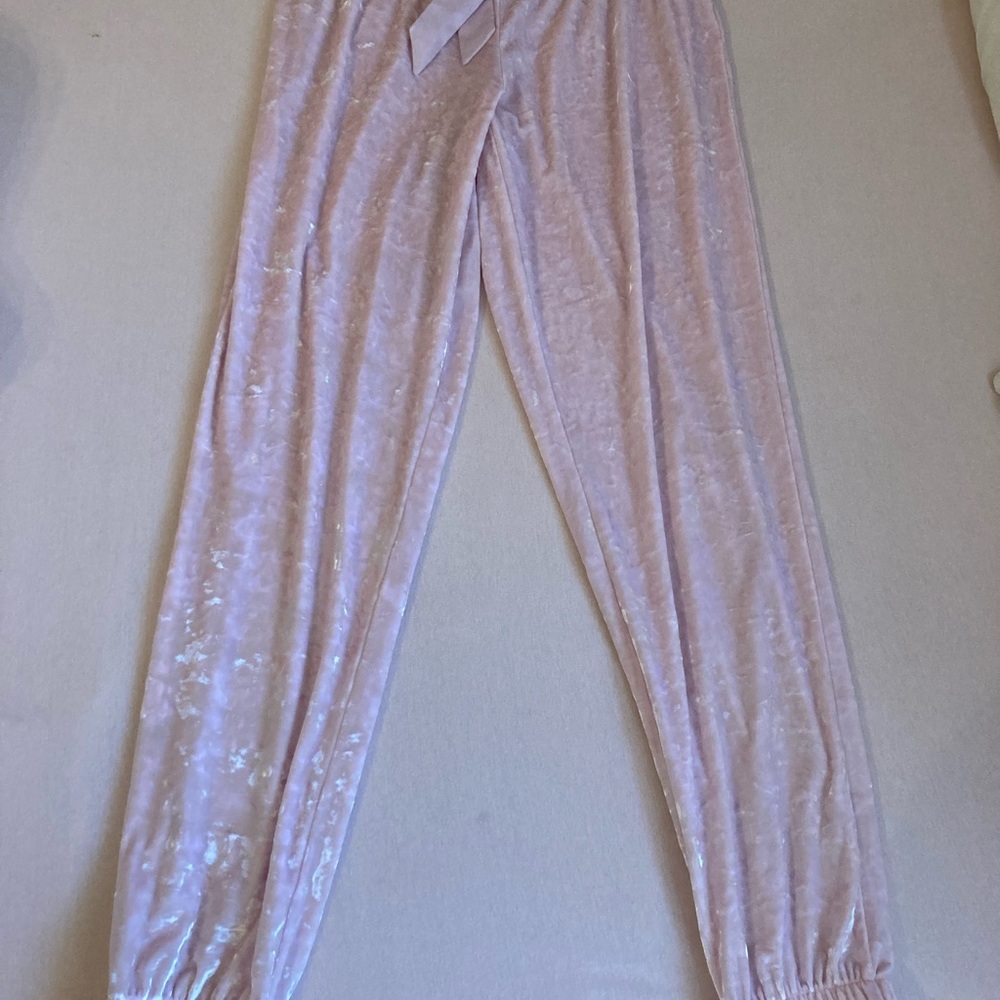 Victoria Secret Pink Velvet Joggers. New no tags.